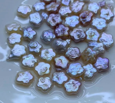 【Live】Flower pearls hot sale freshwater oyster