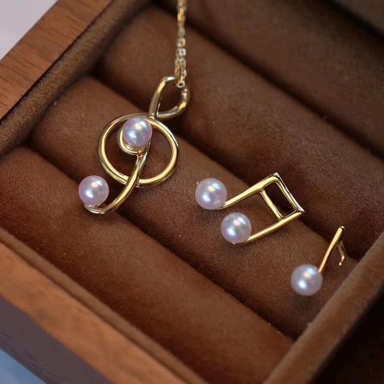 (S014)  S925 sterling silver music set setting