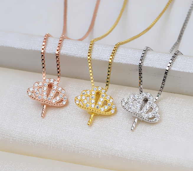 (S028)  S925 sterling silver set setting