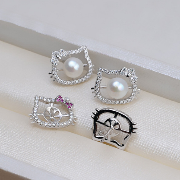 (S037)  S925 sterling silver set setting