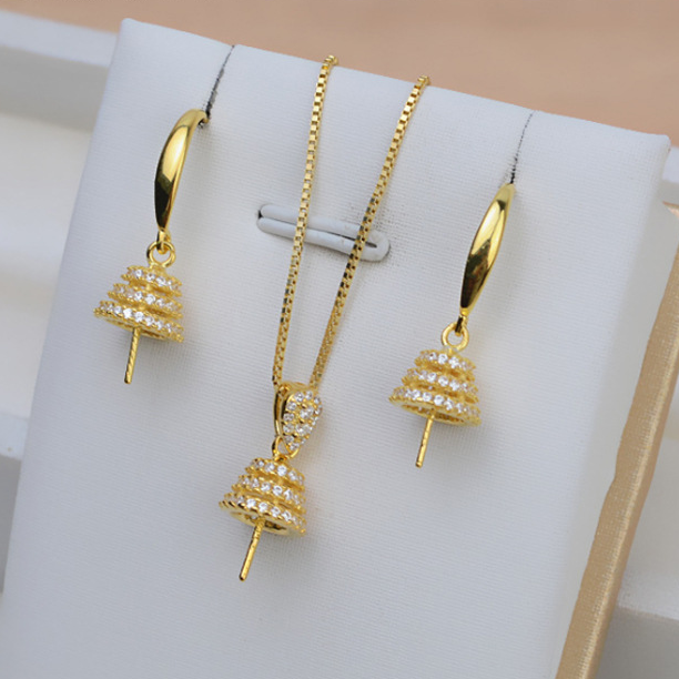 (S033)  S925 sterling silver set setting