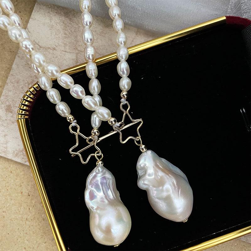 (N060)legendary Baroque pearl necklace