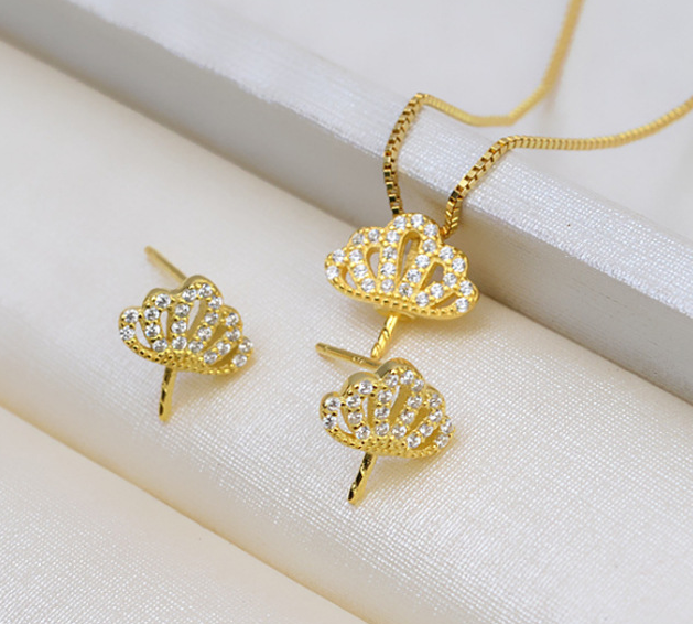 (S028)  S925 sterling silver set setting