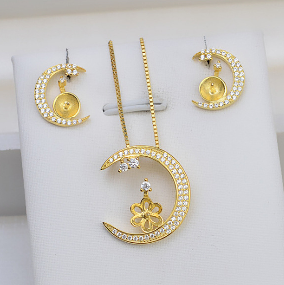 (S031)  S925 sterling silver set setting