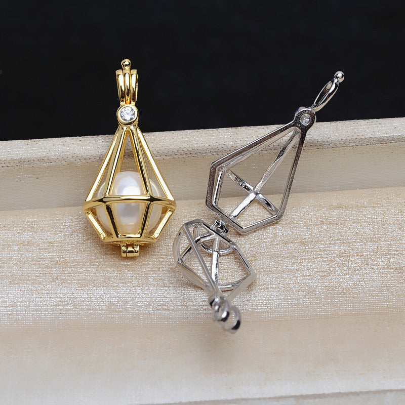 S925 sterling silver cage(C6)