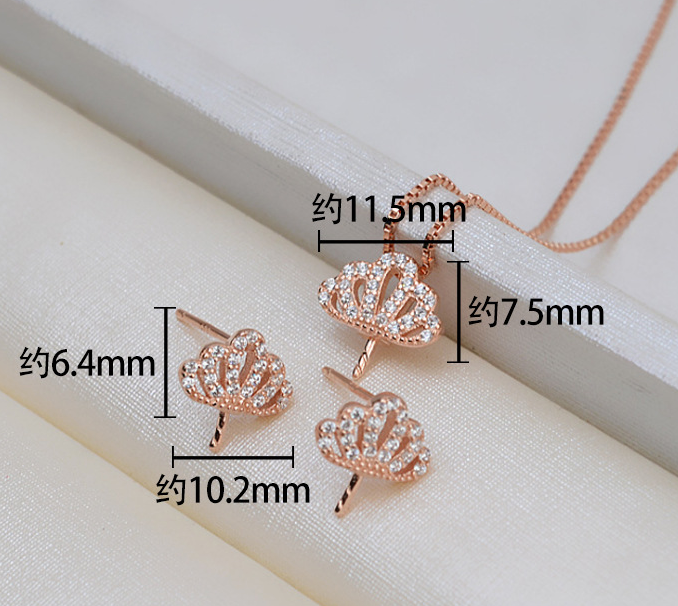 (S028)  S925 sterling silver set setting