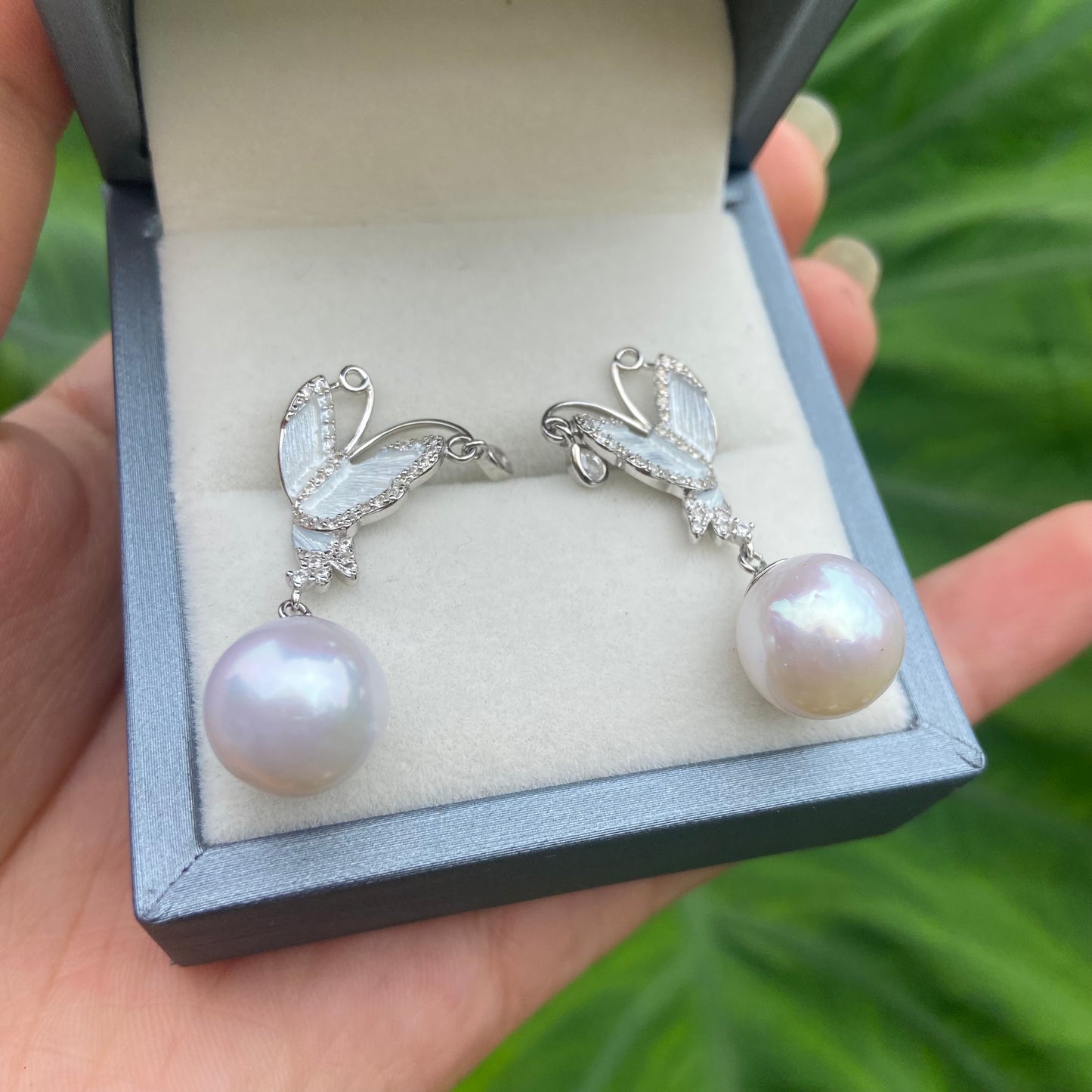 E49 S925 butterfly earring