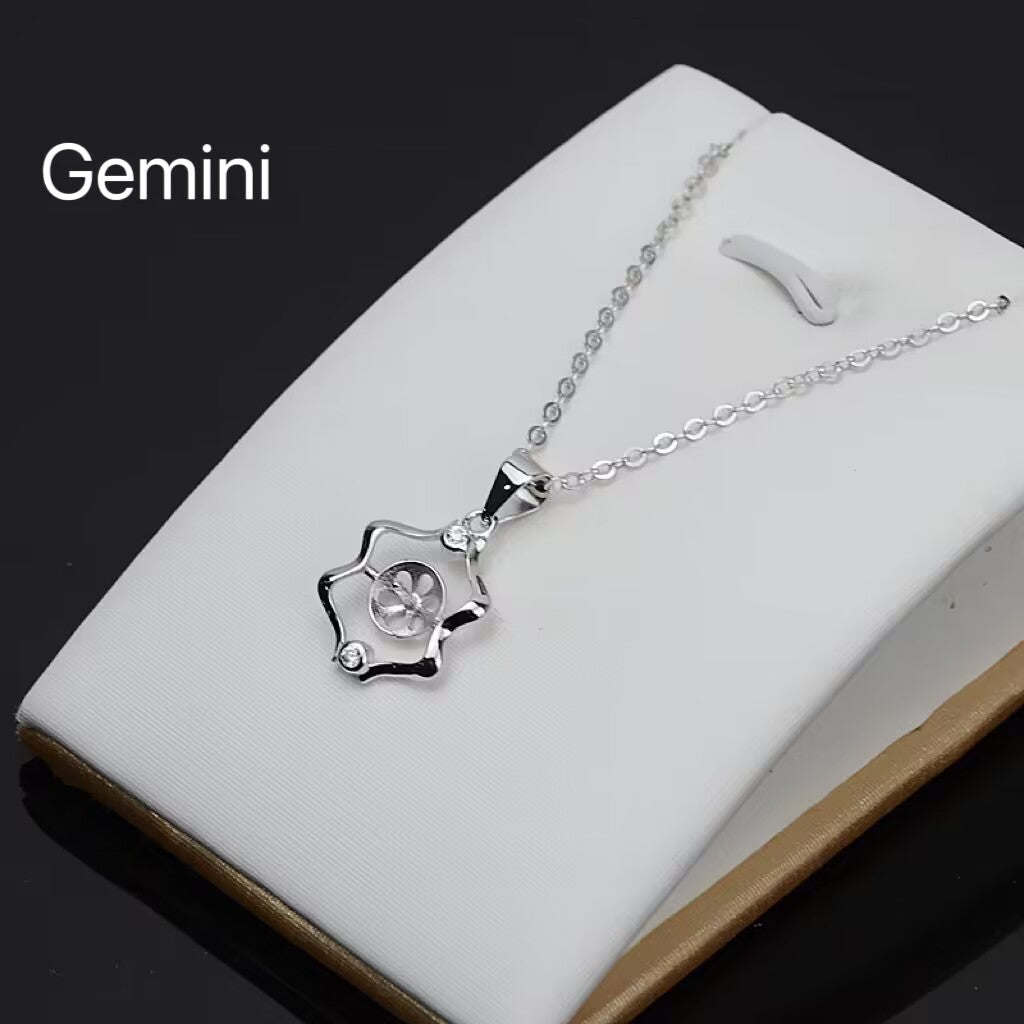 (P017) S925 sterling silver Zodiac pendant