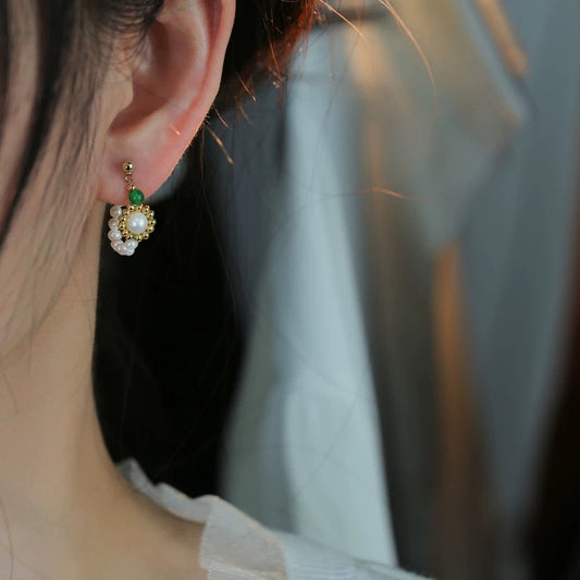 (E050) Simple and Retro Earrings stud S925