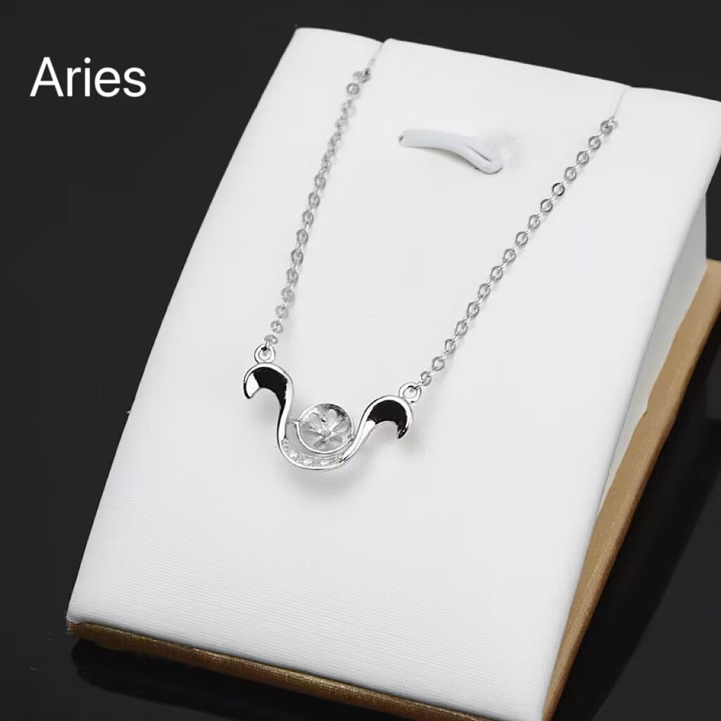 (P017) S925 sterling silver Zodiac pendant