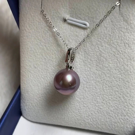 (P020) Twinkling Edison pearl pendant  /S925