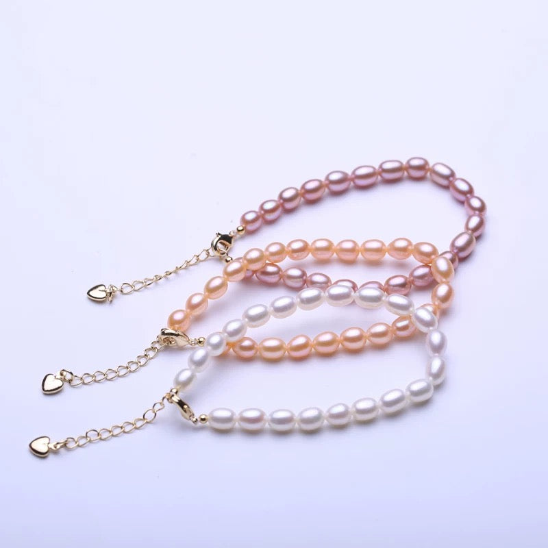 (B001) Full pearl bracelet