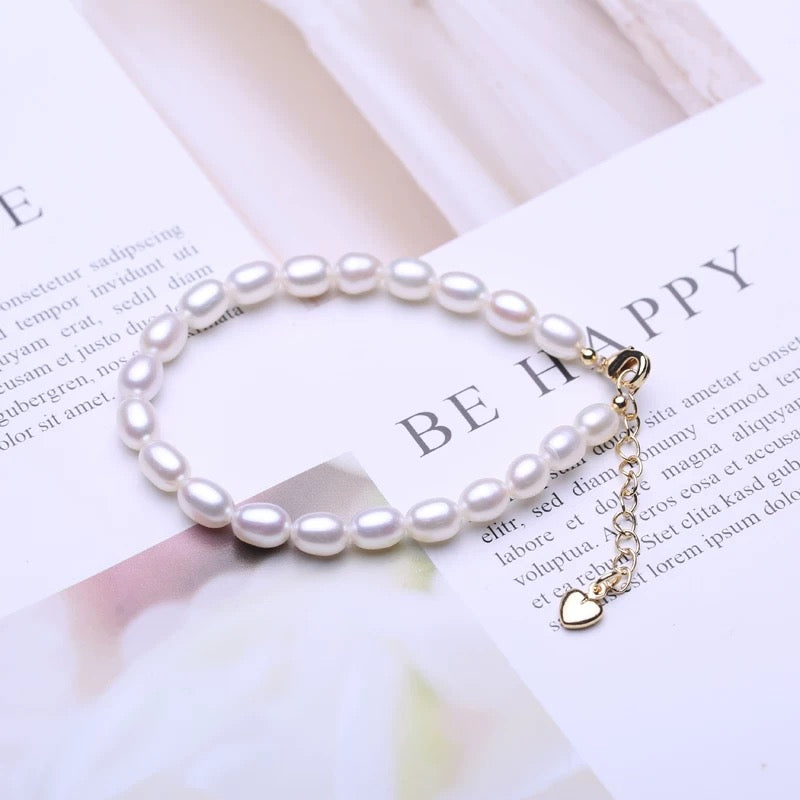 (B001) Full pearl bracelet