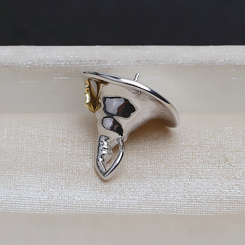 S925 sterling silver pendant baroque setting (B17)