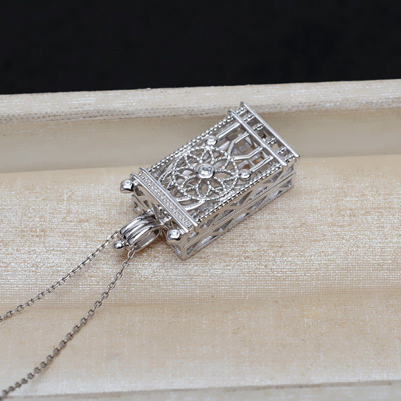 S925 sterling silver cage(C20)