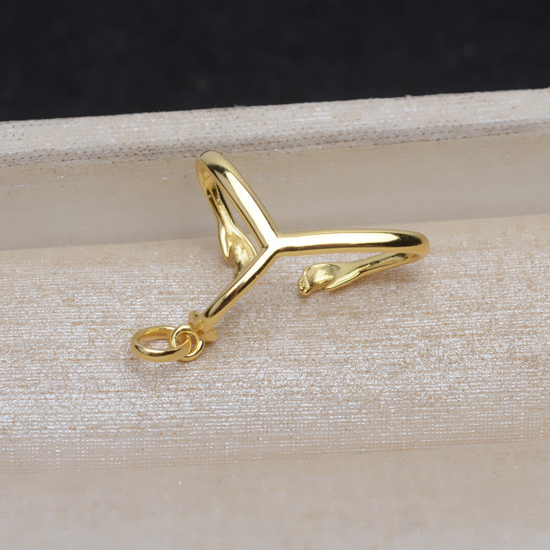 (PS001) S925 sterling silver pendant baroque setting for legendary pearls