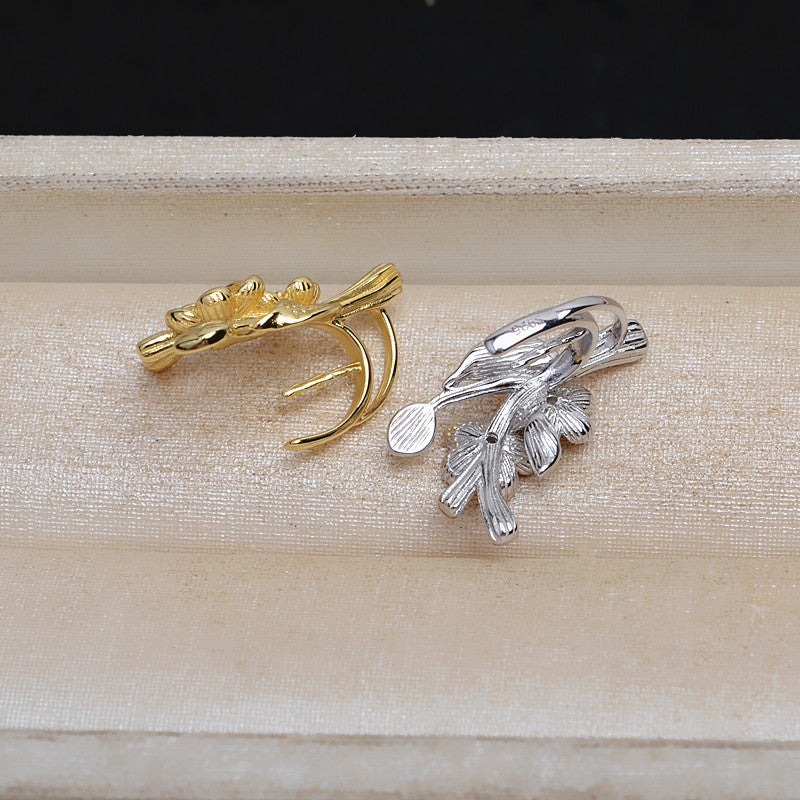 S925 sterling silver pendant baroque setting for legendary pearls  (B32)