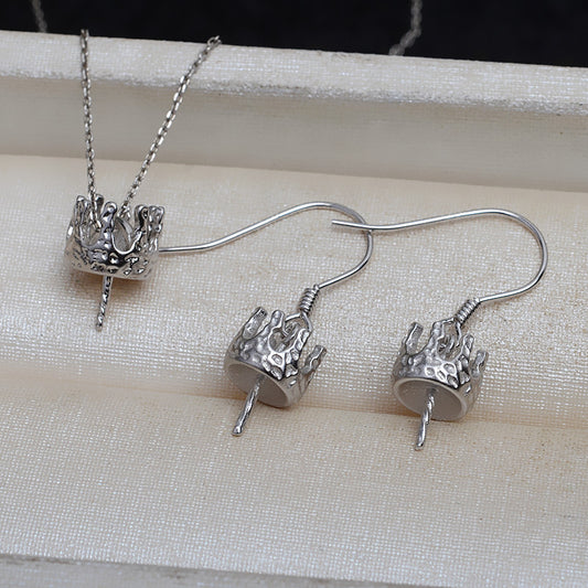 S925 sterling silver baroque setting  (S30-1)