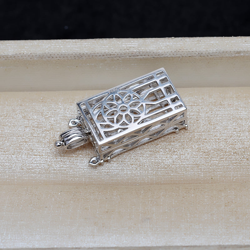 S925 sterling silver cage(C20)
