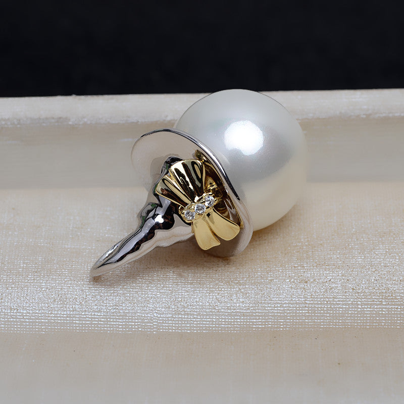 S925 sterling silver pendant baroque setting (B17)