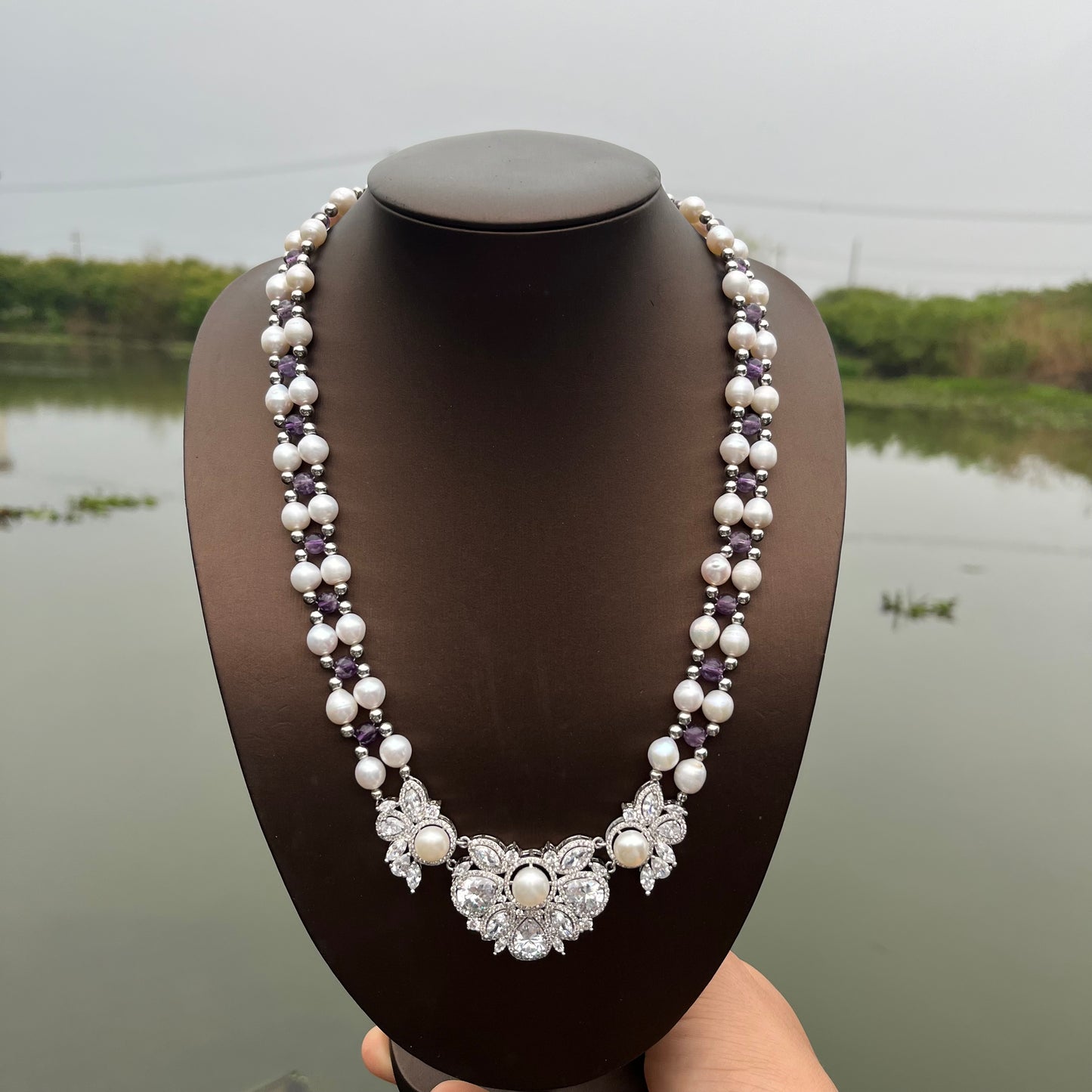 (N032)double-strand necklace