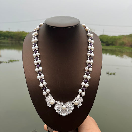 (N032)double-strand necklace