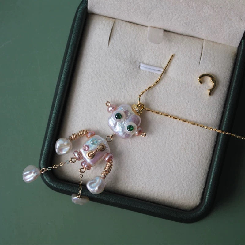 Robot pearl pendant