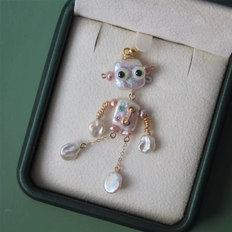 Robot pearl pendant