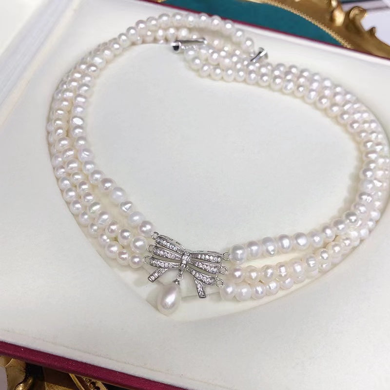 (N018)Bow-tie necklace