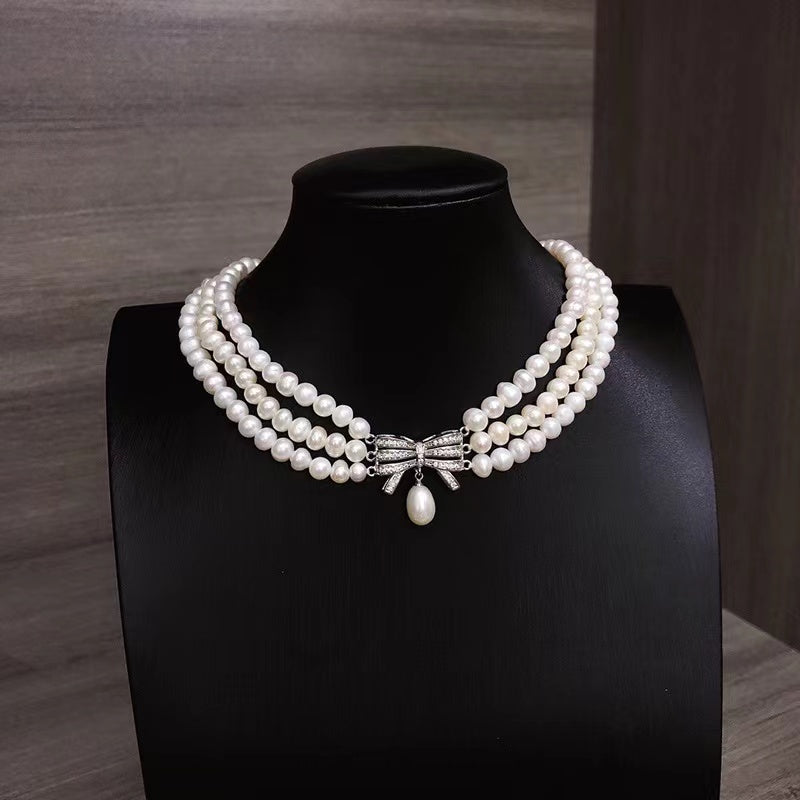 (N018)Bow-tie necklace