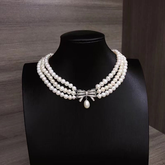 (N018)Bow-tie necklace