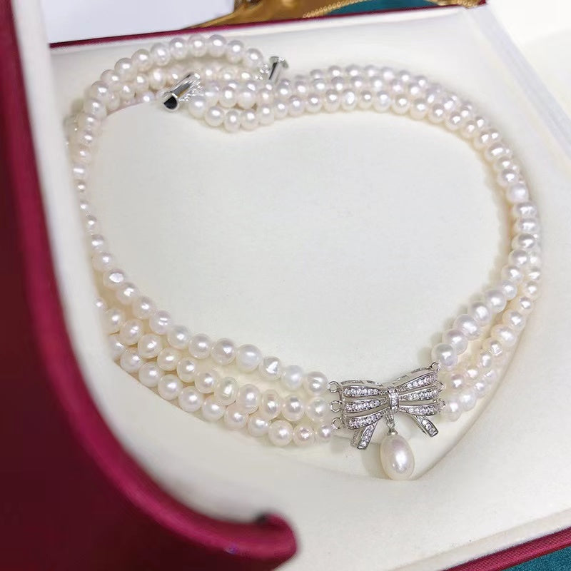 (N018)Bow-tie necklace