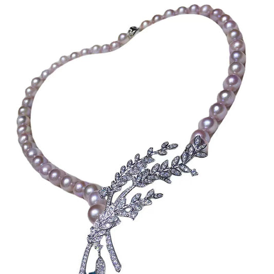 (N052)Garland full  pearl necklace