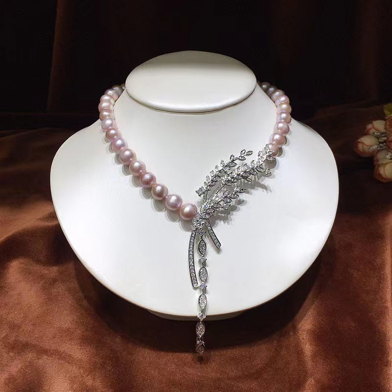 (N052)Garland full  pearl necklace