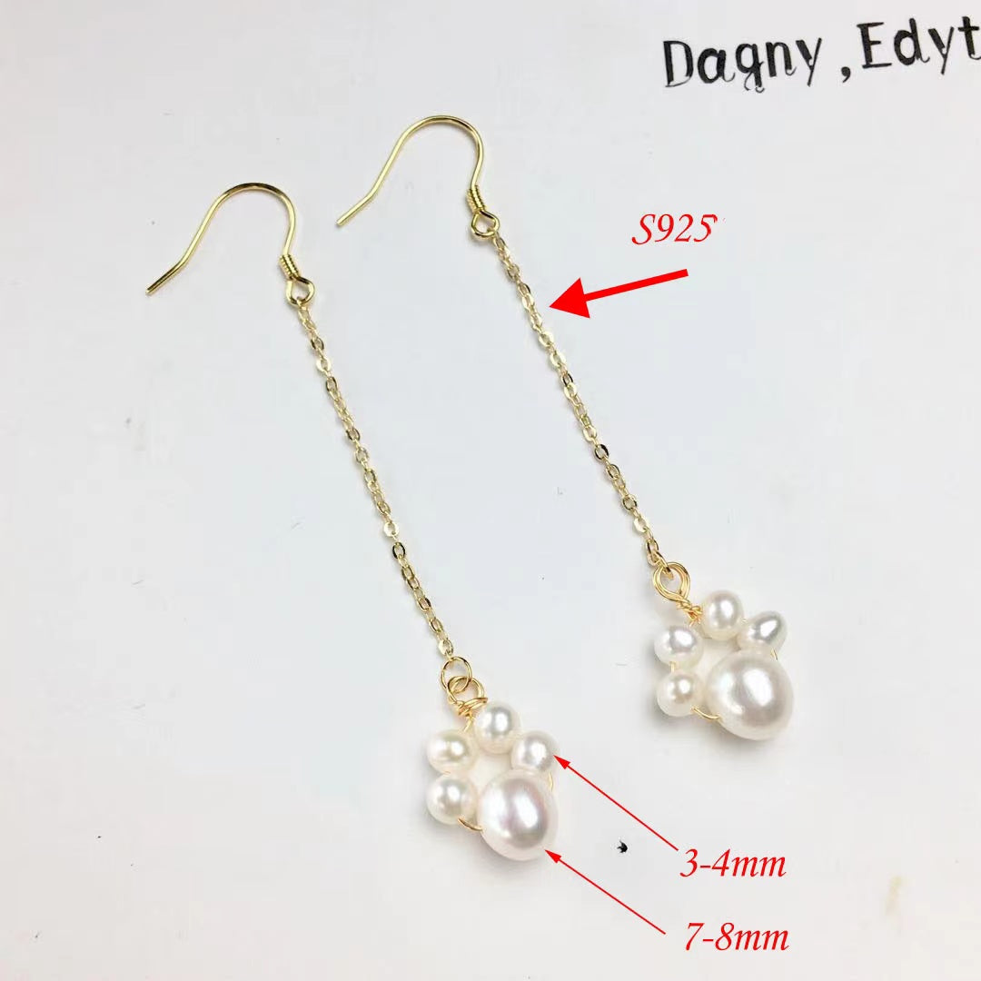 (J059)   Cat's paw set-Pendant & bracelet & Earring