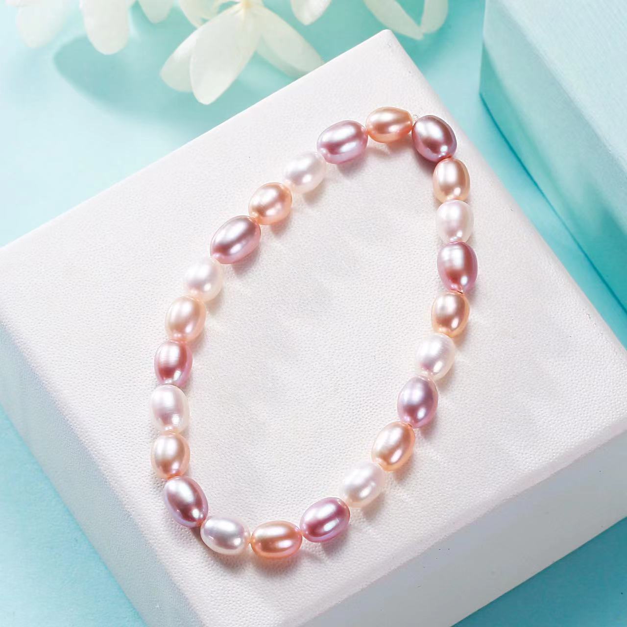 (B042) Full pearl bracelet