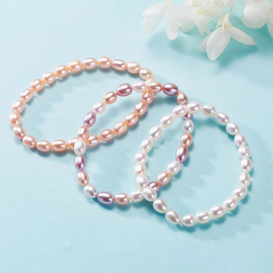 (B042) Full pearl bracelet