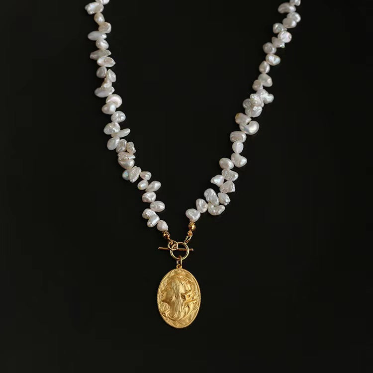(N010)Baroque pearl necklace