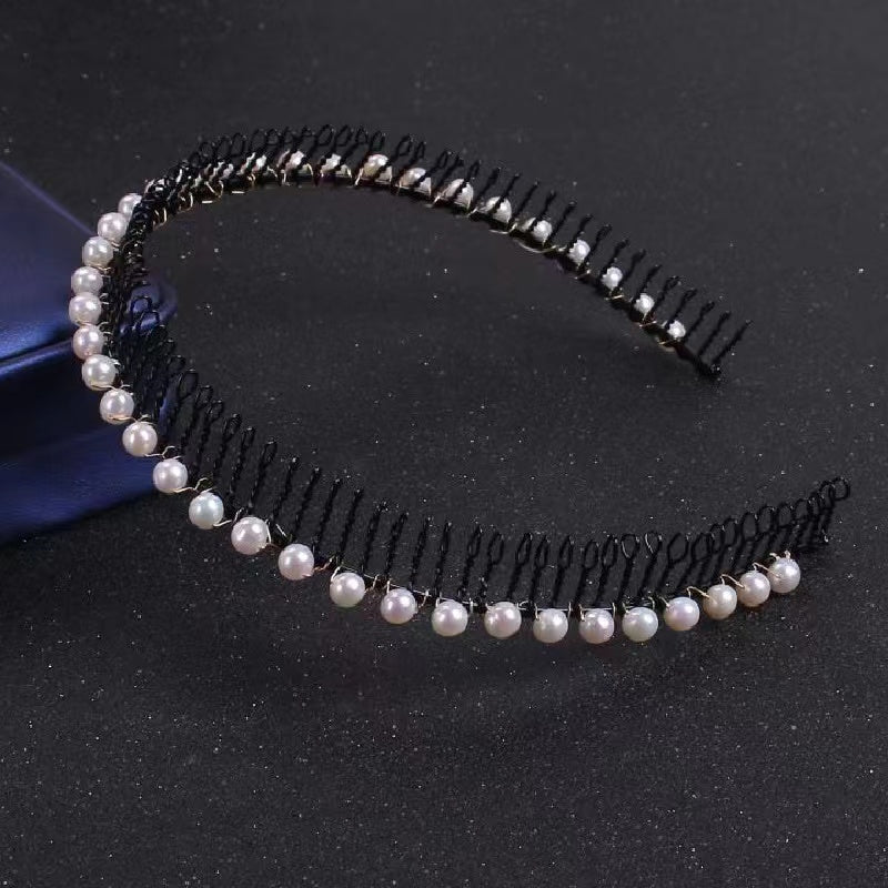 Fresh water pearl head band ( H7 )