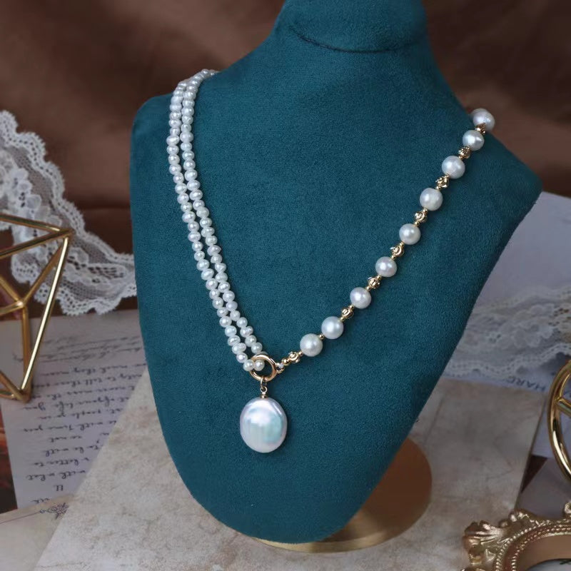 (N083)pearl necklace /bracelet