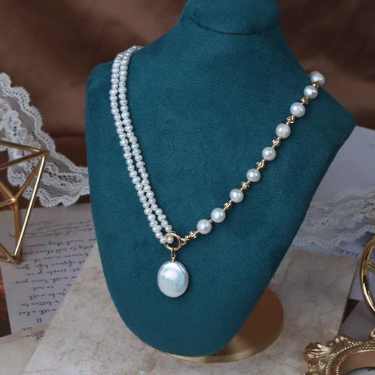 (N083)pearl necklace /bracelet