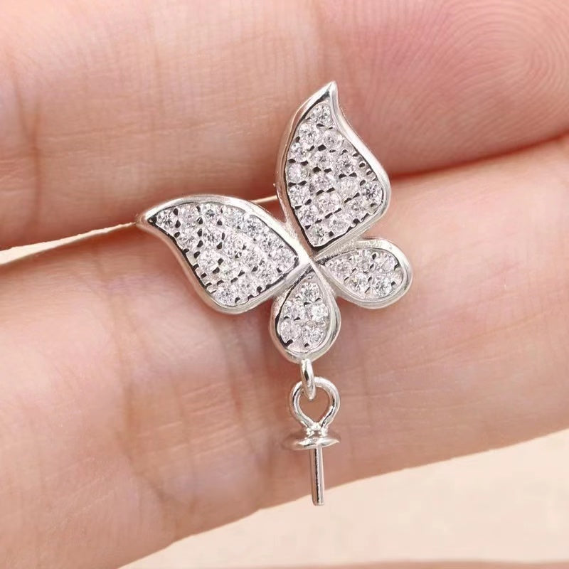 S925 sterling silver pendant setting (P8)