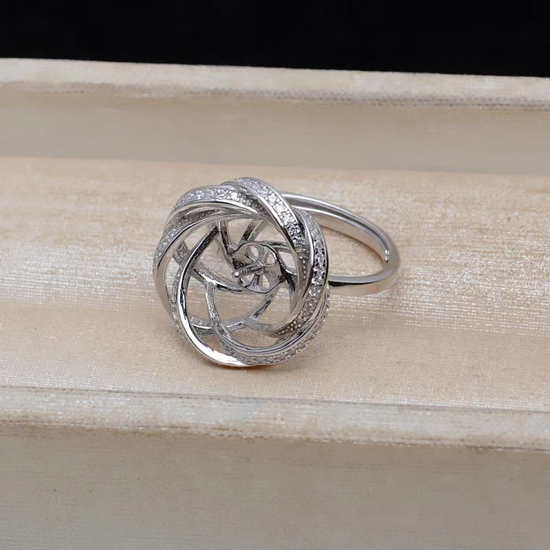 (RS025)S925 sterling silver ring setting