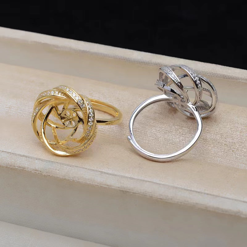 (RS025)S925 sterling silver ring setting