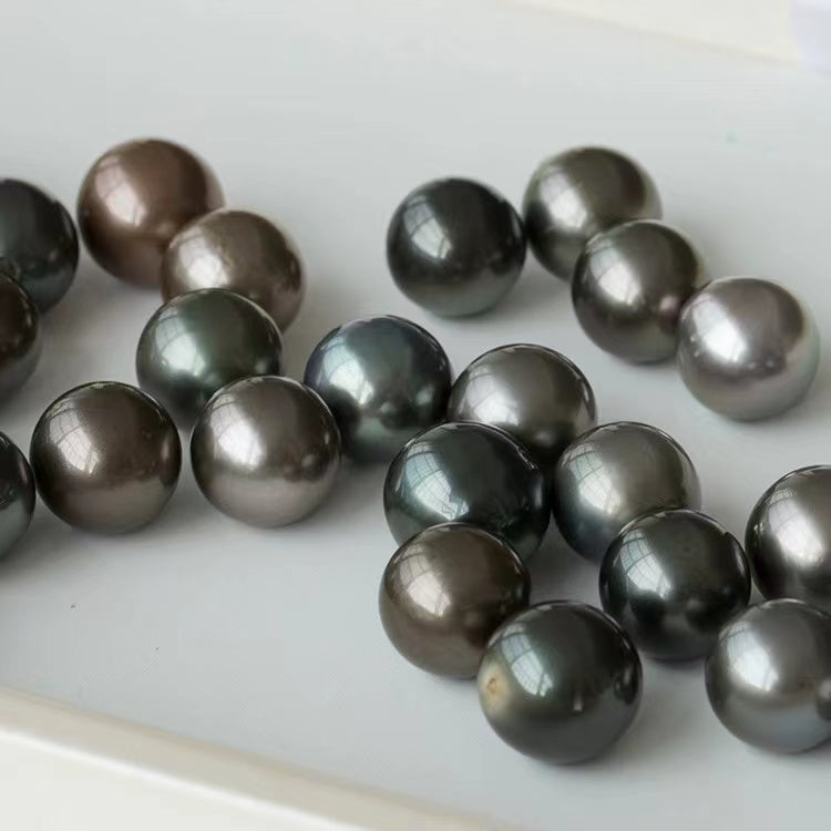 Black Tahitian loose pearls(9-10mm)
