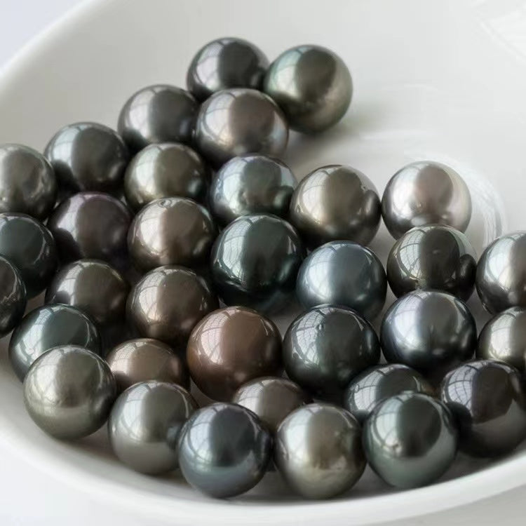 Black Tahitian loose pearls(9-10mm)