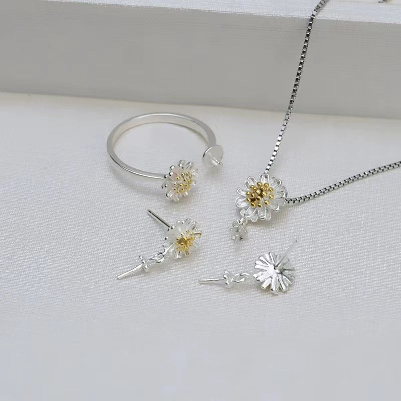 (S001)  S925 sterling silver set setting