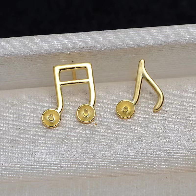 S925 sterling silver earring setting (E15)