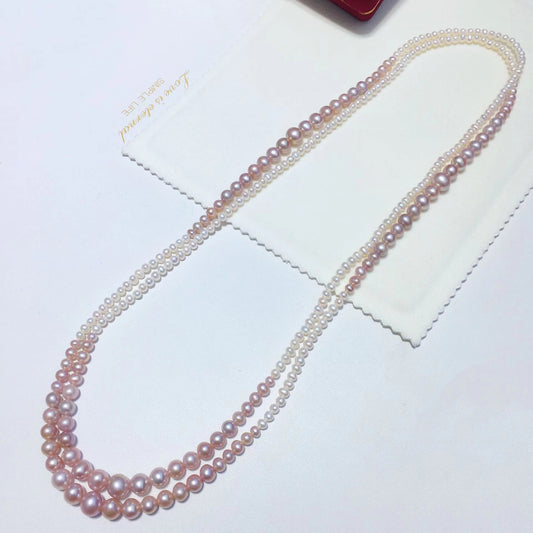 (N082)Pearl Long Necklace