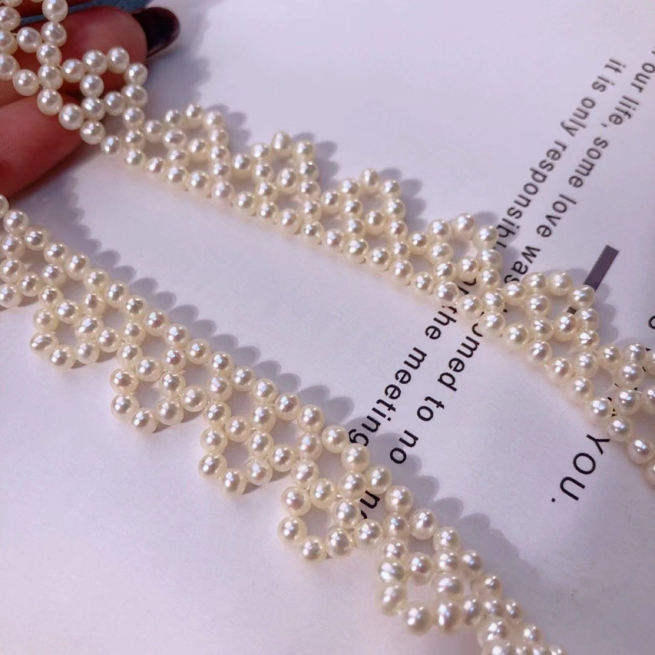 (N076)Pearl  Necklace